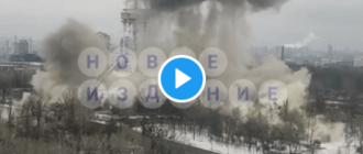 Русские ударили ракетами по Киевской телевышке (видео)
